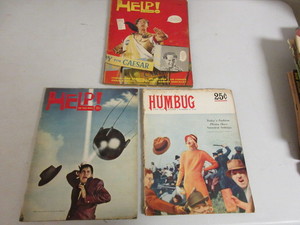 lot 425 image: HELP FOR TIRED MINDS AND HUMBUG MAGAZINED - HARVEY KURTZMAN EDITOR