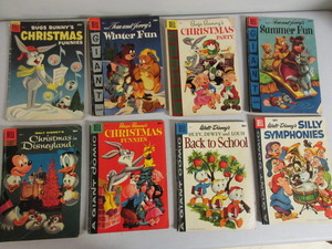 lot 450 image: DELL GIANT COMIC EIGHT ISSUES 1954-1958