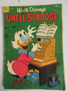 lot 453 image: DELL COMICS UNCLE SCROOGE TEN ISSUES 1954-1961