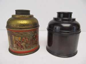 lot 94 image: Pair of Old Vintage RUMIDOR TobaccoCigar Humidor Tins