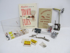 lot 179 image: Lotof Vintage etc Fly Fishing Lure Tying Items