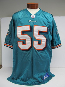 lot 122 image: Junior Seau NFL Dolphins Football Jersey