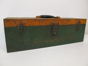 lot 208 image: Vintage 1930s KENNEDY Tool Box wFishing Tackle - Stillwater, Minn