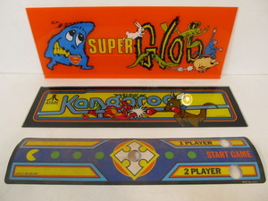 lot 191 image: Vintage Arcade Video Game Marquees 