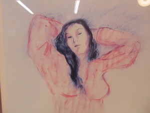 lot 188 image: Vintage R.C. Gorman Lovely Lady Portrait