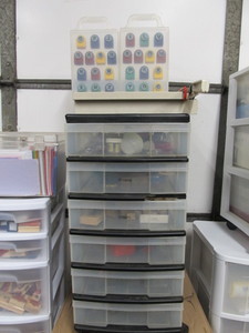 lot 243 image: HUGE  Collection of Stamping Crafting & Scrapbooking Supplies