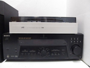 lot 247 image: Group of Stereo Equipment Speakers Turntable etc.