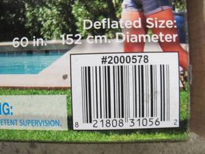 lot S10 image: H2OGo Huge Giant Beach Balls Two Pack, Both Beach Balls are 5 Feet