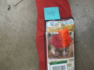lot S15 image: Hampton Bay 10 ft. Aluminum Market Auto Tilt Pagoda Outdoor Patio Umbrella in Chili Red