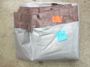 lot S20 image: Everbilt 16 ft. x 20 ft. BrownSilver Heavy Duty Tarp