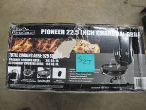 lot S27 image: RiverGrille Pioneer 22.5 in. Charcoal Grill in Black