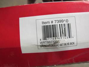 lot S34 image: Wilson Outdoor Badminton Set - 4 Racket Set