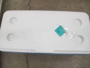lot S35 image: Coleman Xtreme 2-Wheeled 100 Qt. Cooler