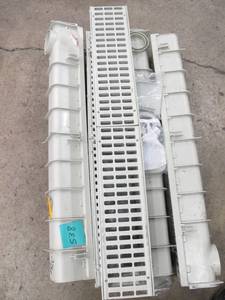 lot S38 image: NDS Pro Series 5 in. x 40 in. Channel and Grate Kit with End Outlet