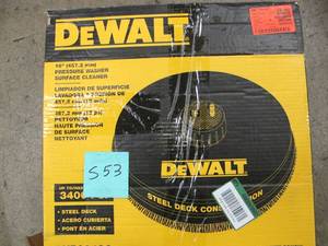 lot S53 image: DEWALT 3,400 PSI Surface Cleaner