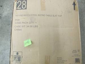 lot S91 image: Hampton Bay Mix and Match Metal Outdoor Bistro Table