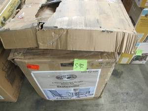 lot S92-S93 image: Hampton Bay Statesville 3-Piece Steel Outdoor Bistro Set