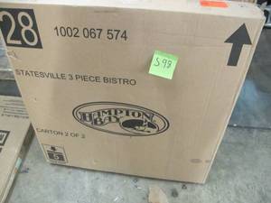 lot S98 image: Hampton Bay Statesville Steel Outdoor Bistro Table