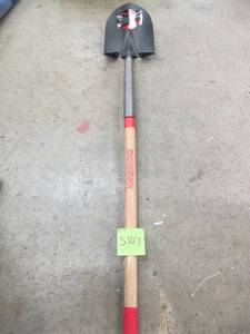lot S107 image: Razor-Back 48 in. Wood Handle Round Point Shovel