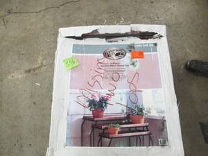 lot S96 image: Hampton Bay 3-Piece Nested Plant Stand Set - Missing Parts