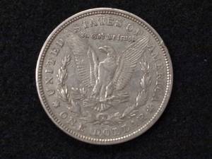 lot 44 image: 1921 D Morgan Silver Dollar...