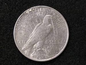 lot 58 image: 1922 D Peace Silver Dollar...
