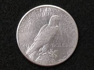 lot 61 image: 1922 S Peace Silver Dollar...