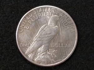 lot 72 image: 1925 Peace Silver Dollar...