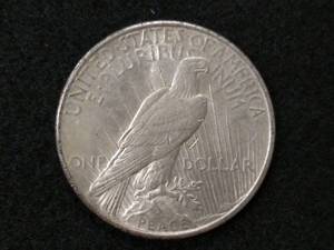 lot 73 image: 1925 Peace Silver Dollar...