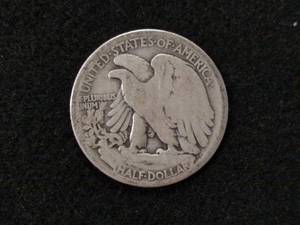 lot 82 image: 1917 Walking Liberty Silver Half Do...