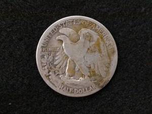 lot 84 image: 1918 S Walking Liberty Silver Half ...