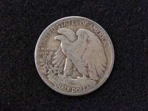lot 90 image: 1937 Walking Liberty Silver Half Do...