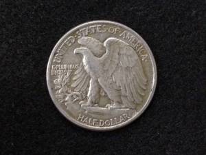 lot 98 image: 1942 Walking Liberty Silver Half Do...