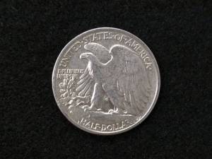 lot 101 image: 1943 Walking Liberty Silver Half Do...