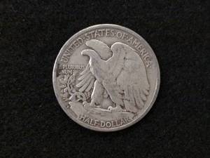 lot 102 image: 1943 D Walking Liberty Silver Half ...