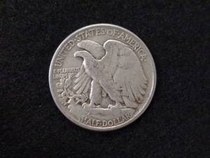 lot 104 image: 1944 Walking Liberty Silver Half Do...