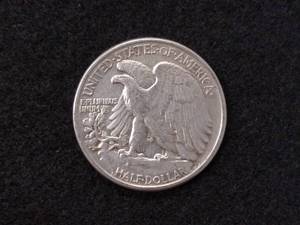 lot 106 image: 1945 Walking Liberty Silver Half Do...
