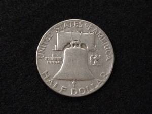 lot 114 image: 1952 Franklin Silver Half Dollar...