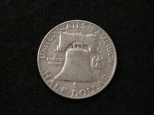 lot 116 image: 1954 D Franklin Silver Half Dollar...