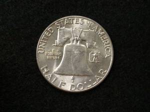 lot 119 image: 1961 AU Franklin Silver Half Dollar...