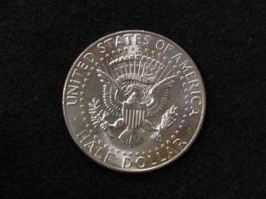 lot 127 image: 1964 D AU Kennedy Silver Half Dolla...