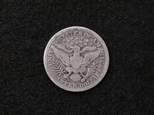 lot 132 image: 1909 D Barber Silver Quarter...
