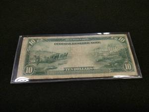 lot 150 image: 1914 Large Size Ten Dollar Federal ...