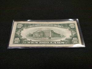 lot 151 image: 1934 C Ten Dollar Silver Certificat...