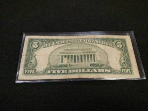lot 155 image: 1953 A Five Dollar Red Seal United ...