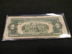lot 157 image: 1928 D Two Dollar Red Seal United S...