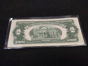 lot 158 image: 1953 Two Dollar Red Seal United Sta...