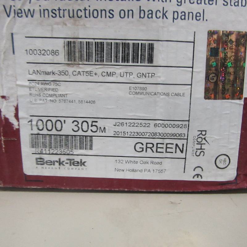 lot 30 image: CAT5E Cable  LANmark  great for networking your house or shop