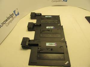 lot 38 image: Lot of 3 Lenovo ThinkPad Docking Stations Type 4337