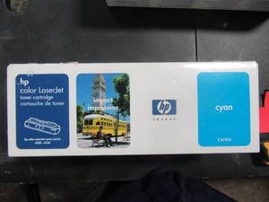 lot 45 image: HP Color LaserJet HP Toner C4192A Cyan New